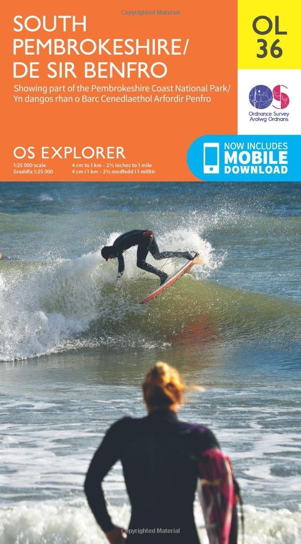 Ordnance Survey OS Landranger Map - OL36 South Pembrokeshire #A5 - Image 4
