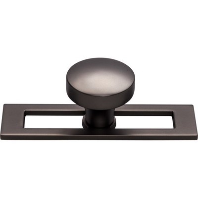 Top Knobs TK902AG Kinney Knob 1 1/2 Inch - Ash Gray