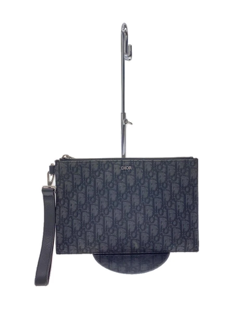 Sac pochette Christian Dior toile BLK motif total 02 BO 0271