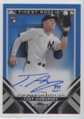 2022 Finest Rookies Design Variation Blue Refractor Trey Amburgey Auto RC 0c2