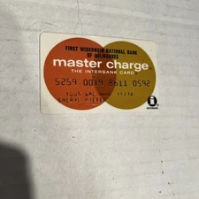 VTG  1970's Bank of Virginia Master Charge Credit Card Interbank Exp 1978