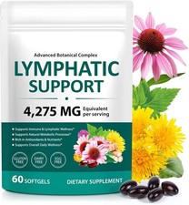 Lymphatic Drainage Supplements, Herbal 4275mg Lymph System Support Supplement fo