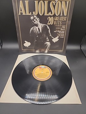 AL JOLSON 20 Greatest Hits  IMPORT ITALY Lp VINYL Disc Record Album