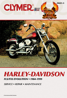 CLYMER MANUAL HARLEY SOFTAIL STANDARD FXST 1984-90 & 1990, CUSTOM