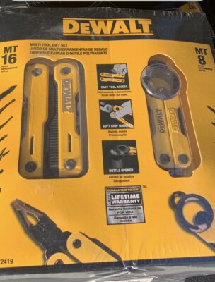 Dewalt MT16 16 in 1 Multi Tool Pocket Knife Pliers Set Stainless Multitool & MT8