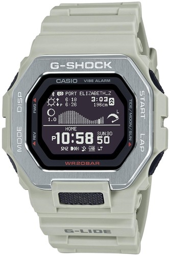 Casio G-Shock G-Lide GBX-100-8JF Bluetooth Biomasse Kunststoffe Herren Beige Neu