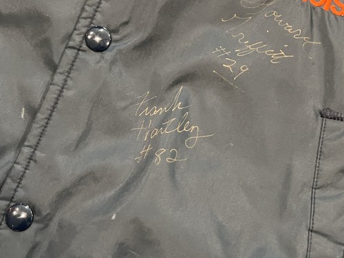 Giacca Illini da combattimento ILLINOIS VINTAGE da collezione 3 autografi Howard Griffith - Foto 4 di 24