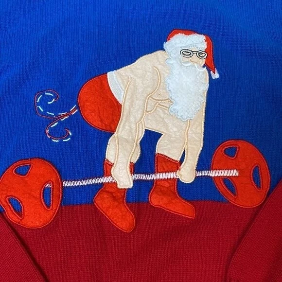 Weightlifting christmas shop sweater