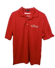 GM General Motors - US Department of Energy ECOCar Logo Polo Shirt Electric Red