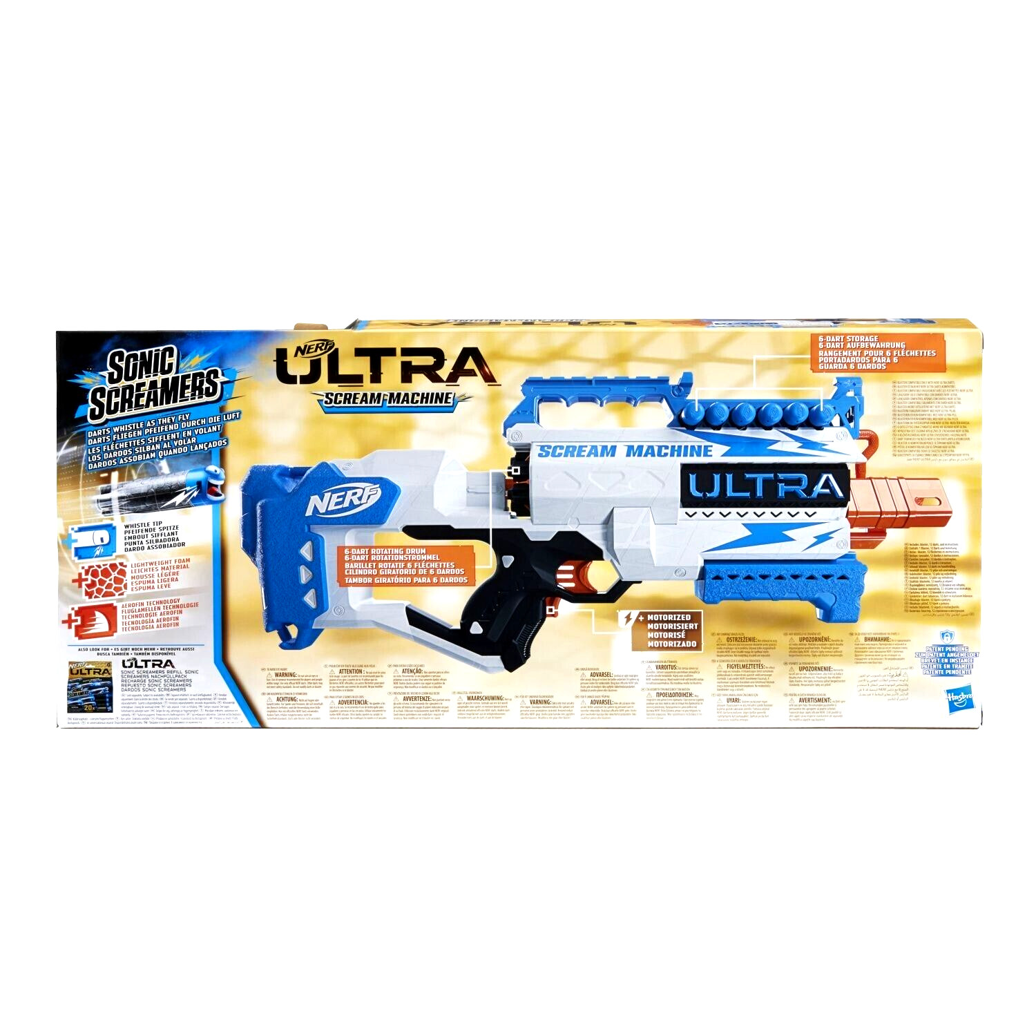 Nerf Ultra Scream Machine blaster électrique pour ne jamais manquer de munitions