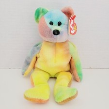 Ty Beanie Baby GARCIA Bear 4th Gen 1993 PVC Pellets Tie Dye TRUSTED SELLER NWT