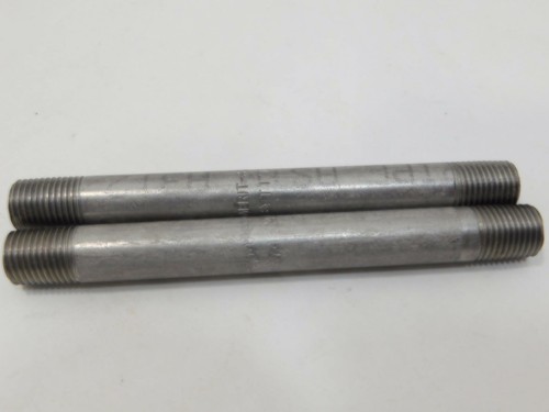 Merit 1/4" x 5"  Nipple 304 Stainless Steel Class 150 Sch 40 lot of 2 - 第 1/2 張圖片
