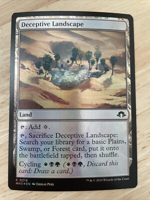 MTG Deceptive Landscape FOIL #0219 Modern Horizons 3 MH3 Rare Land M/NM
