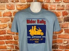 vintage 1989 Rider Rally Richmond KY shirt fits XL/L Screen Stars tee 80s biker
