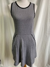 Gap Women's Striped Fit & Flare Sleeveless Ringer T-Shirt Dress Cotton Knit S/M