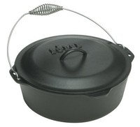 Lodge L10do3 Dutch Oven With Spiral Handle Bail And Iron Cover, 7-quart , New, F on sale Lodge L10do3 Dutch Oven With Spiral Handle Bail And Iron Cover, 7-quart , New, F on sale