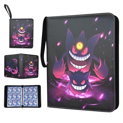Card Binder 9-Pockets, 900 Pockets Card Holder with 50 Removable Sleeves TCG