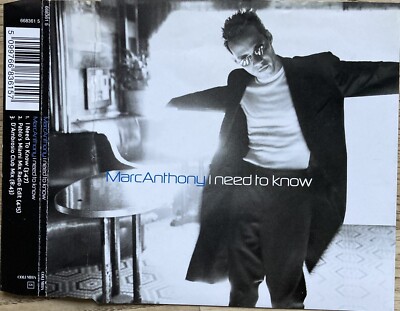 MARC ANTHONY - I NEED TO KNOW - 1999 3 TRACK CD SINGLE