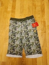 NWT True Religion Camo Olive Fleece Shorts Boys Size L