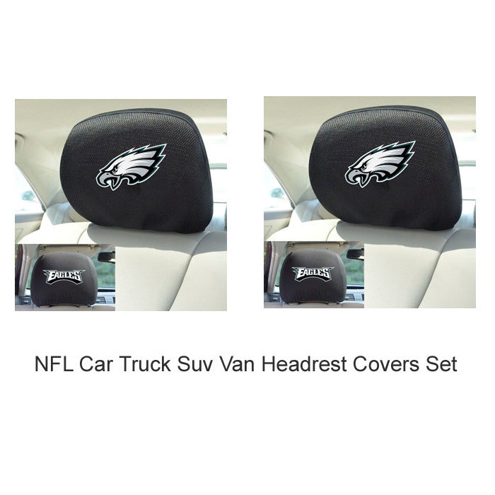 New 2pc NFL Philadelphia Eagles Automotive Gear Car Truck Headrest