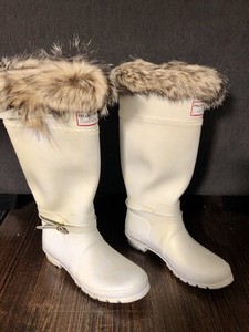 hunter rain boots with fur