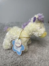 Rare Aurora Jungle Baby Giraffe Rattle Plush Toy 5”