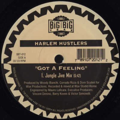 Harlem Hustlers - Got A Feeling / Get On Down (12'') (Near Mint (NM or M-)) - 221