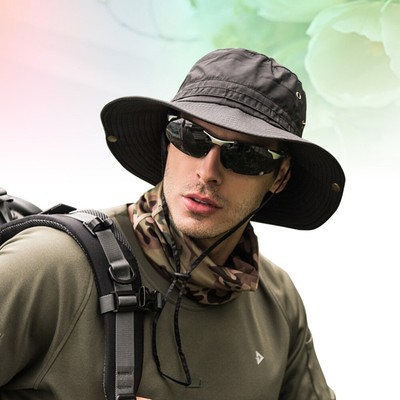  Faltbarer Fisherman Bucket Cap mit breiter Krempe Verstellbarer atmungsaktiver