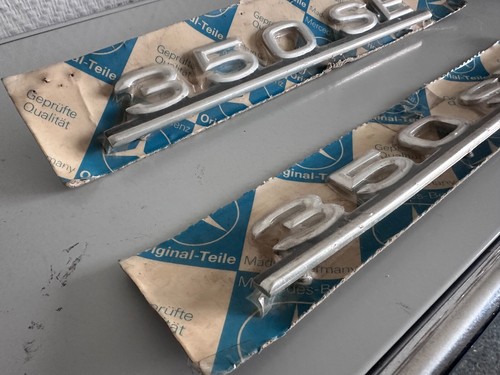 NUOVO NOS Mercedes 350SE W116 S-Class marchio targa emblema badge OEM - Foto 4 di 10