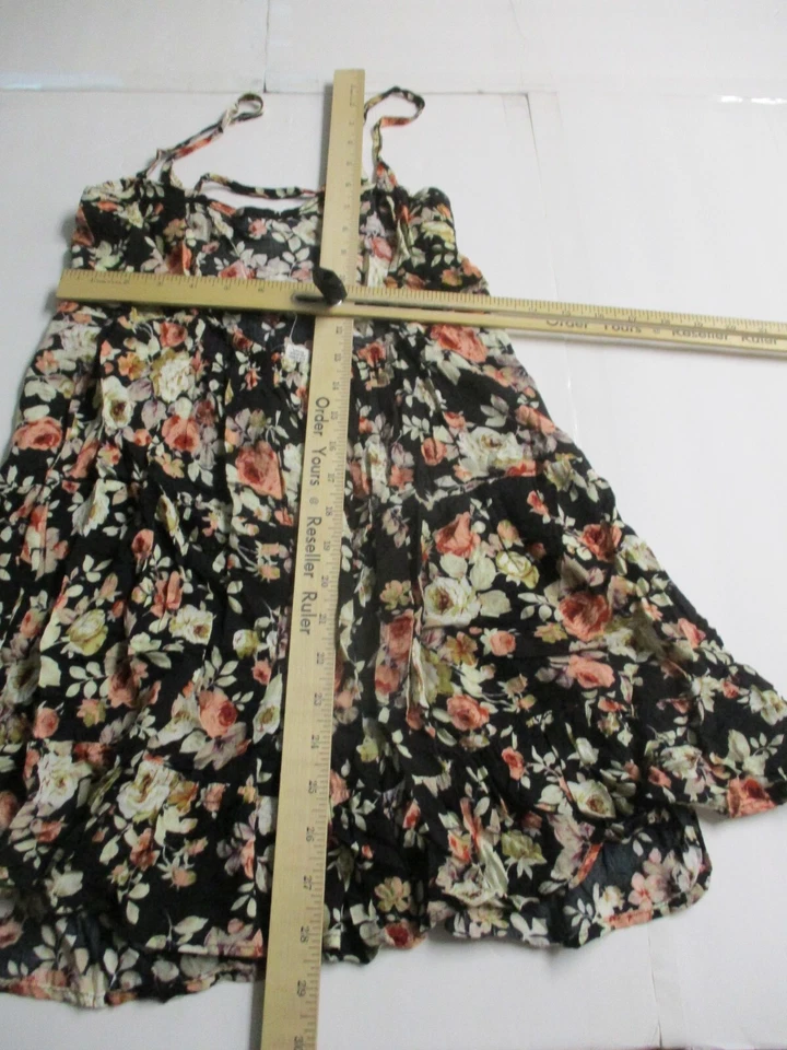 Womens full tilt black floral blouse sz s - Image 3 of 4