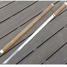 HandForged Japanese Ninja Stick Sword Samurai Katana Sharp Damascus Steel Blade