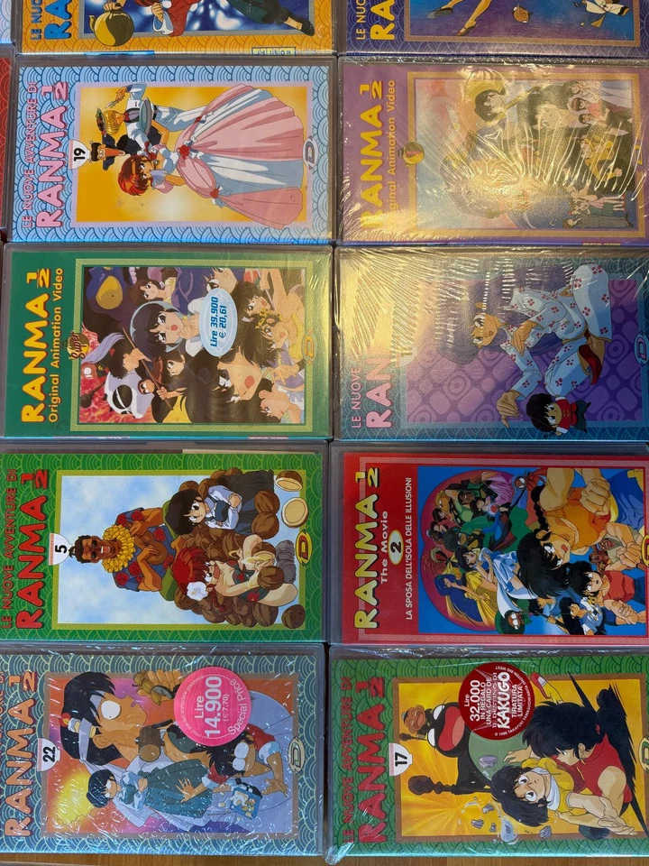  Lotto VHS Anime Vintage – Ranma ½, Orange Road, City Hunter – Sigillate, Ottime - Immagine 3 di 4