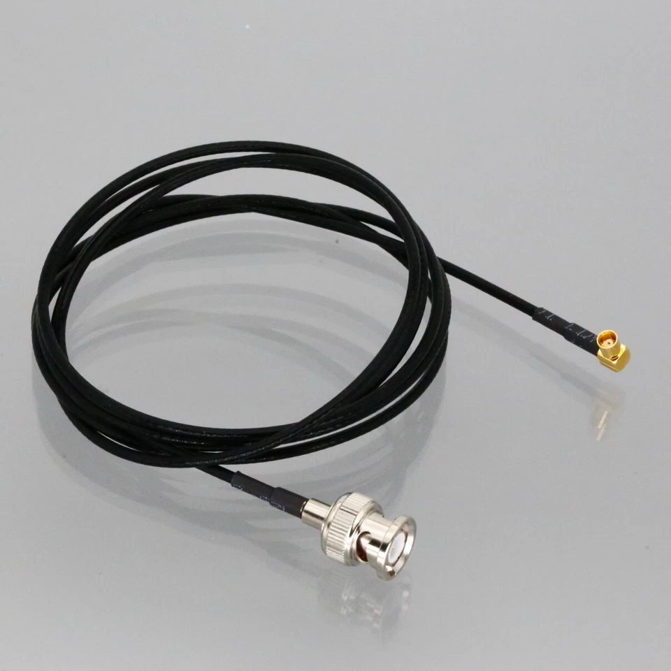 BNC Male to MCX Female Right Angle 0.5~15FT Cable For Ham Radio GPS Antenna TV - Image 2 of 4