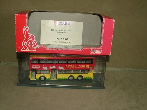 CORGI 1:76 VOLVO OLYMPIAN DOUBLE DECK BUS KMB YEAR OF THE RABBIT 1999 BOX 43221