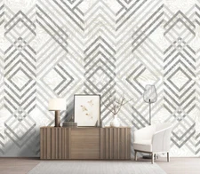 3D Modern Simple Geometry Self-adhesive Removeable Wallpaper Wall Mural