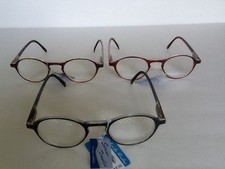 HIGH POWERED QUALITY READING GLASSES, full lens magnified w/ Spring hinges