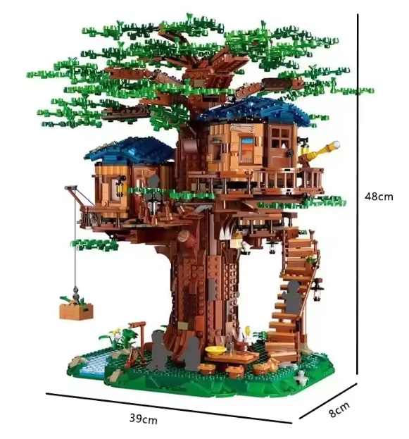 Tree House Scene Jungle IDEAS Series MOC 21318 Building Blocks - Image 4 of 4