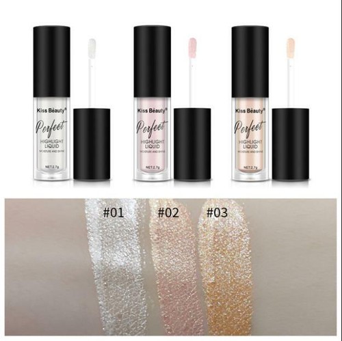 KISS BEAUTY Liquid Highlighter Beauty Face Brightener Oil Shimmer Glow Makeup - Picture 4 of 11