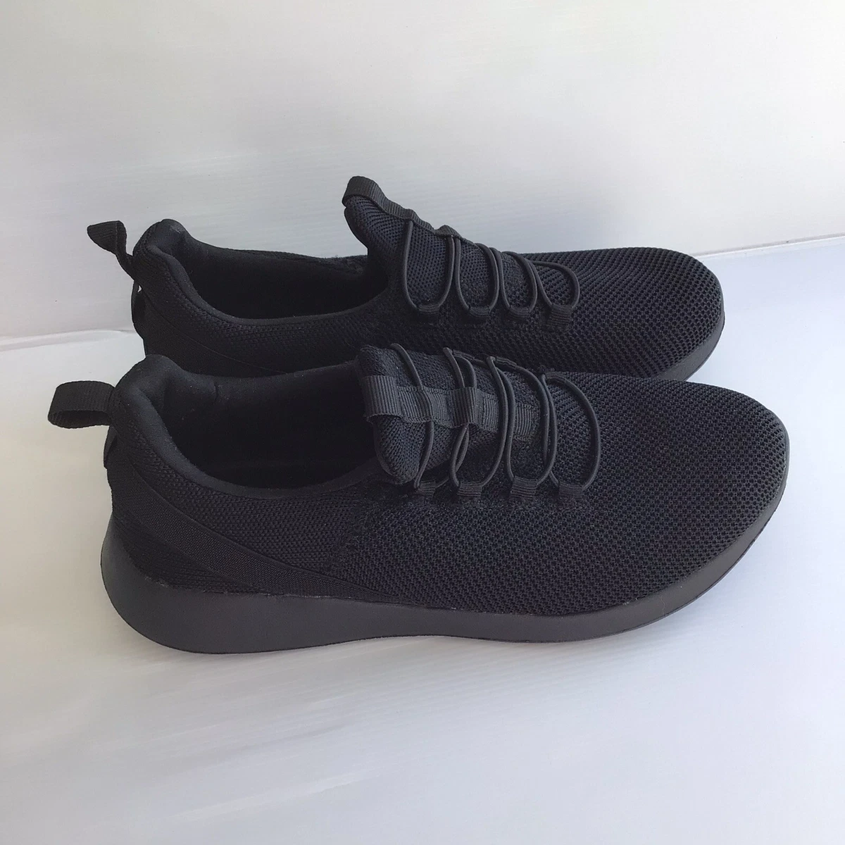 Anko Womens Size 10 41 Walking Shoes Black Casual Wedge Runners