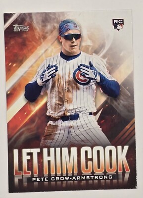 2024 Topps Update Let Him Cook Pete Crow-Armstrong Rookie Chicago Cubs #LHC-18