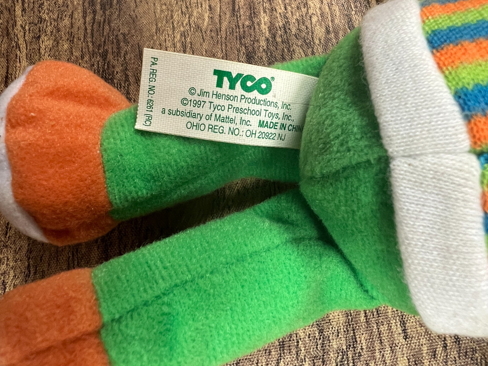 Tyco Sesame Street Beans Toys - Grover, Elmo, Bert and Rubber Duckie (1997)