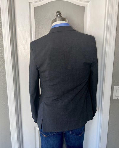 Nordstrom Sport Coat Boys Size 20 2 Button Blazer Double Vent Wool Blend - Picture 3 of 15