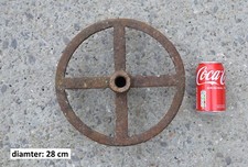 vecchia ruota vintage in ghisa - 28 cm - CONSEGNA GRATUITA