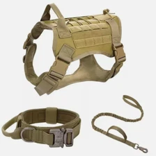 Tactical Dog Harness Kit – K9 Leash & Collar Set