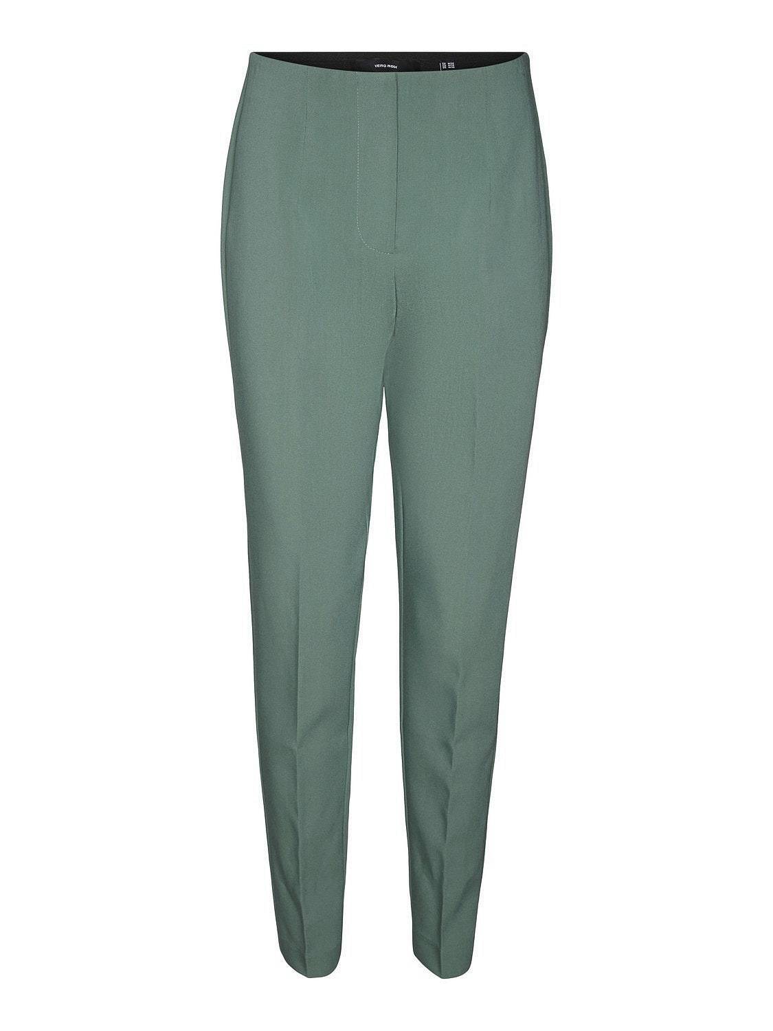 Зауженные брюки песочного цвета от Vero Moda - Pantaloni Vita Alta Verde - Taglia L Donna