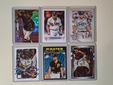 Chris Archer 6 Baseball Card lot Topps Chrome Refractor, Heritage, Gypsy Queen