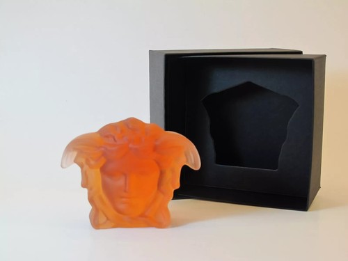 Rosenthal Versace Glass Paperweight 2 Coasters Bottle Stopper New Boxed Reduced - Picture 15 of 18