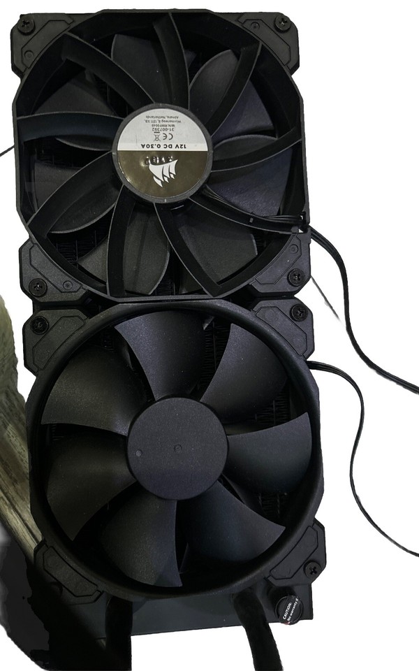 GAMING iBUYPOWER WATER LIQUID COOLING COOLER KIT black AIO DUAL 2 FAN eBay