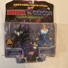 Marvel VS Capcom Venom & Captain Commando Toy Biz Video Game Super