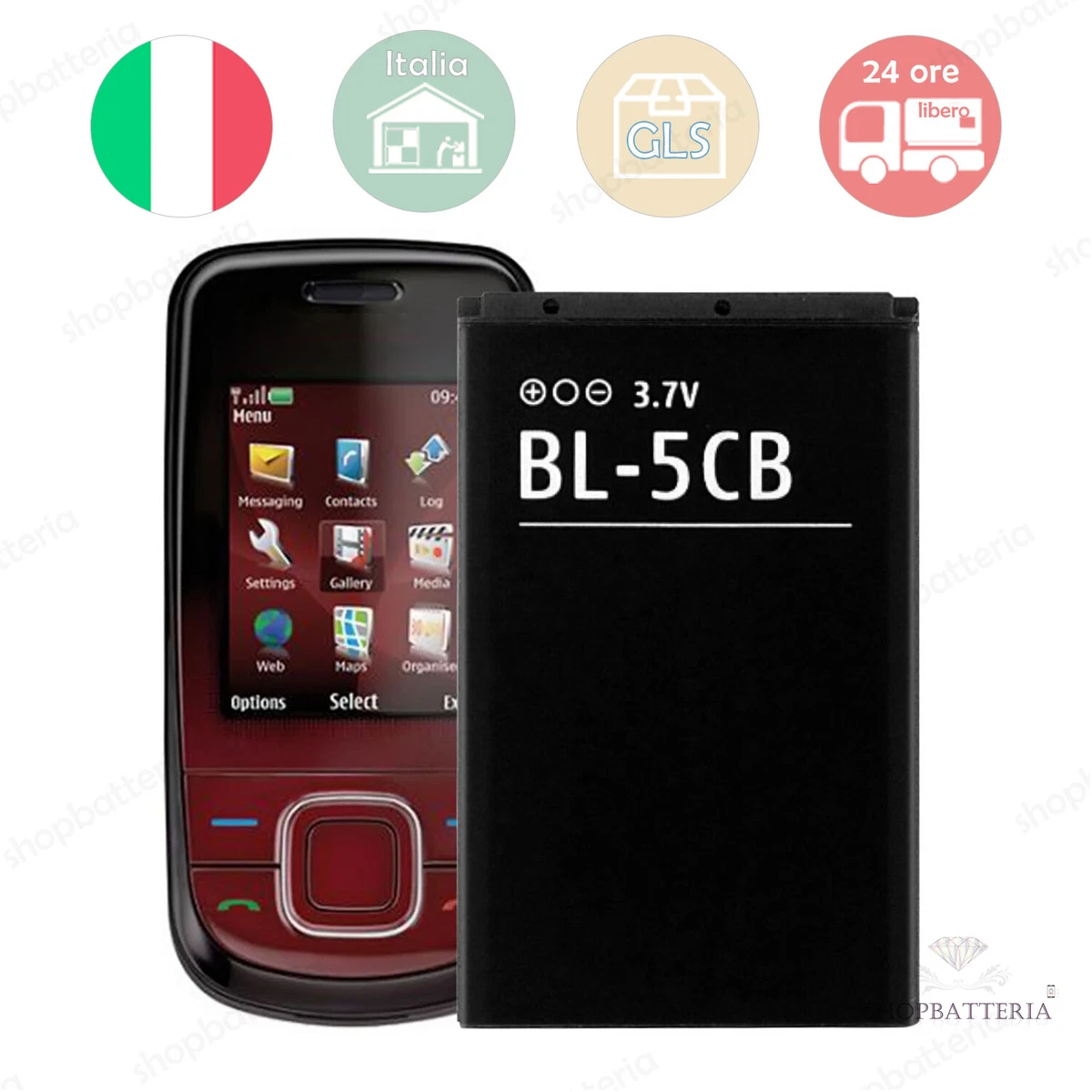 cellePhone Batteria Li-Ion Compatibile con Nokia 2720 6600